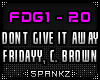 Dont Give It Away @FDG