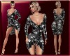 Fansy Black Floral Dress