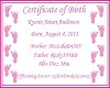 Kyerin Birth Certificate