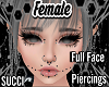 Full Face Piercings blk