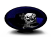 Blue Skull Kissing Chair