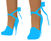 heels - teal plain