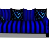 blue hearts cuddle couch