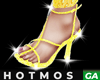 Glitters Yellow Heels