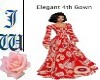 JW Elegant 4th Gown Red