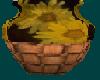round sunflower vase