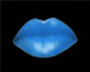 blue aniimated lips