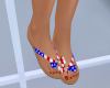USA Flag Sandals