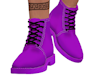 Purple Blk Dress SHoes