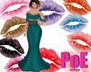 Teal Drape Gown