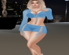 Sexy Blue Knit Outfit