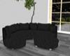 Curved Couch Black