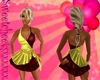 #red/gold classic dress