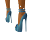 high heels bleu