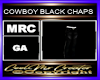 COWBOY BLACK CHAPS