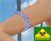 Blue diamonds armband.