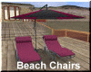 Romantic beach chairs