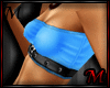 *M* Top with belt blue