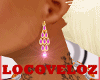 Gold Pink Earings