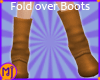 mj Tan FoldOver Boots