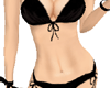 cute black ribbon bkini