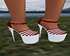 GL-Suzie Red/White Heels