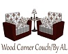AL/ Wood Corner Couch