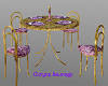 table chairs or violet