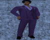 Purple Tieless Suit