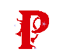 Letter P (2) Red Sticker