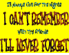 never forget
