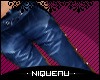 [N] Tight Leather Blue