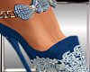 Brandy Bow Heels*Blue