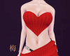 梅 heart dress