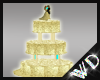 WD* Gold Wedding Cake