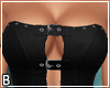 Black Leather Belt Top