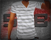 |S Striped AE V Neck