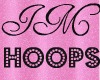 ~IM Pink Diamond Hoops