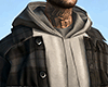 ♛ Flannel Hoodie Gray.