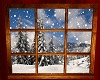 Snowy Mountain Window