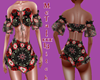 goth flowered dress