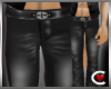 *SC-Leather Pants Blk-M