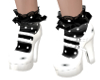 Child Gothic White Heels
