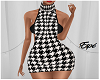 Gaia Dress Black & White