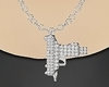 uzi diamond necklace