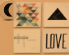 ▲ Triangle love canvas