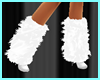 ! Fuzzy White Boots