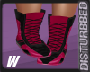 !Wrestling Boots-PinkW