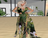 Tropical Leaf Long Dress