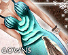 gown - teal